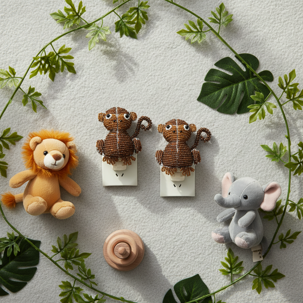 Night Light, Monkey (Set of 2)