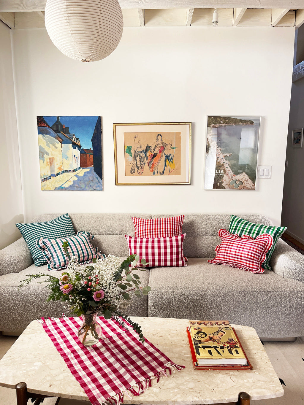 Archive NY Abigail Plaid Lumbar Pillow