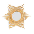 Natural Rattan Starburst Wall Mirror