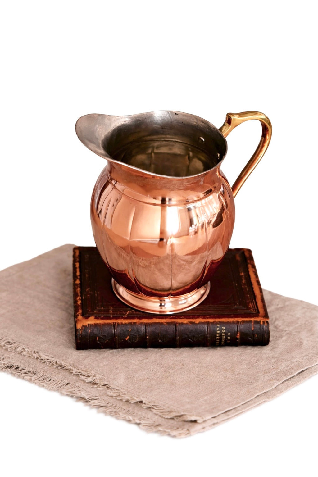 Vintage Inspired Copper Large Pitcher