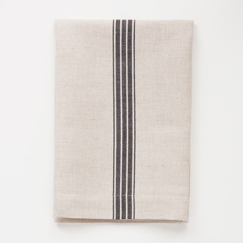 Provincial Napkins - Natural & French Navy