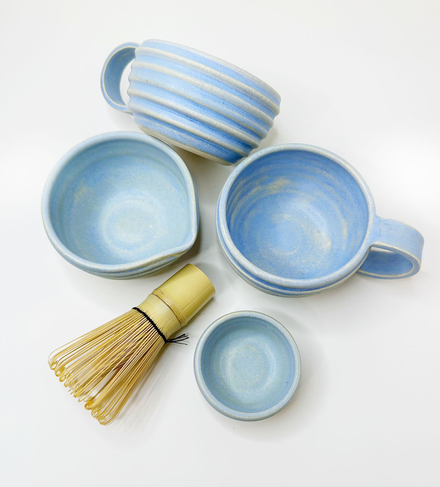 Hunny Matcha Bowl Set - Blue (Whisk & Mini Bowl Included)