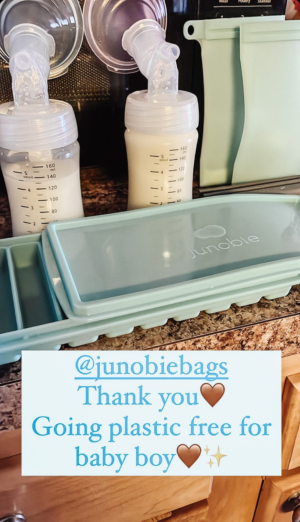 Junobie Silicone Milk & Food Storage Tray