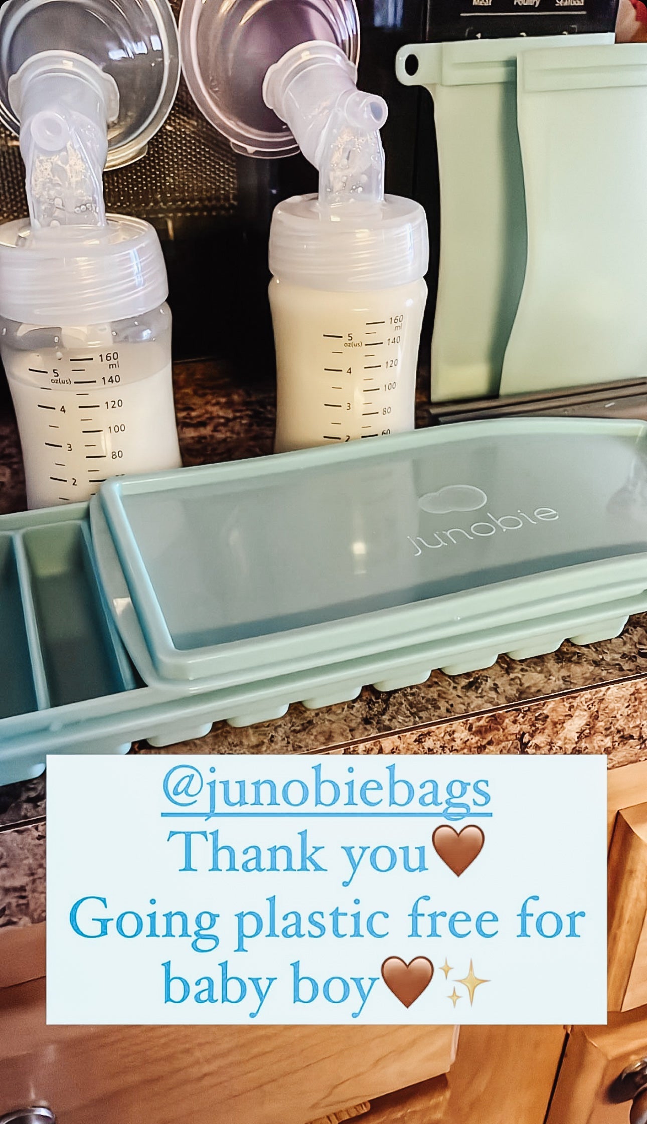 Junobie Silicone Milk & Food Storage Tray