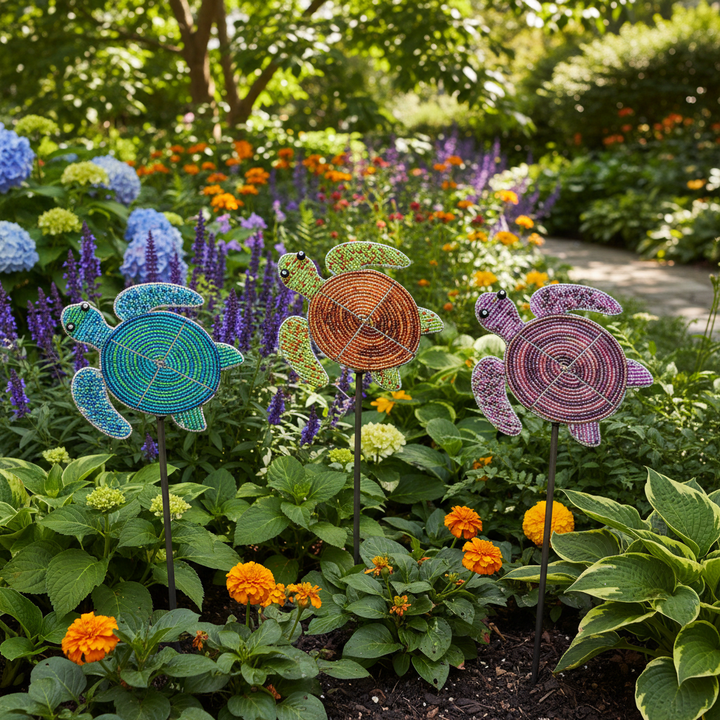 Sea Turtle Garden Stake (Set of 3)