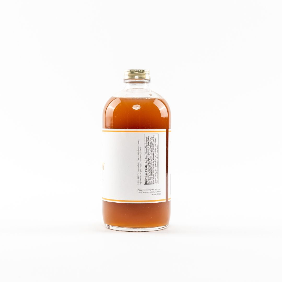 Hot Toddy (Honey, Lemon & Ginger) Cocktail & Mocktail Mixer, 16oz