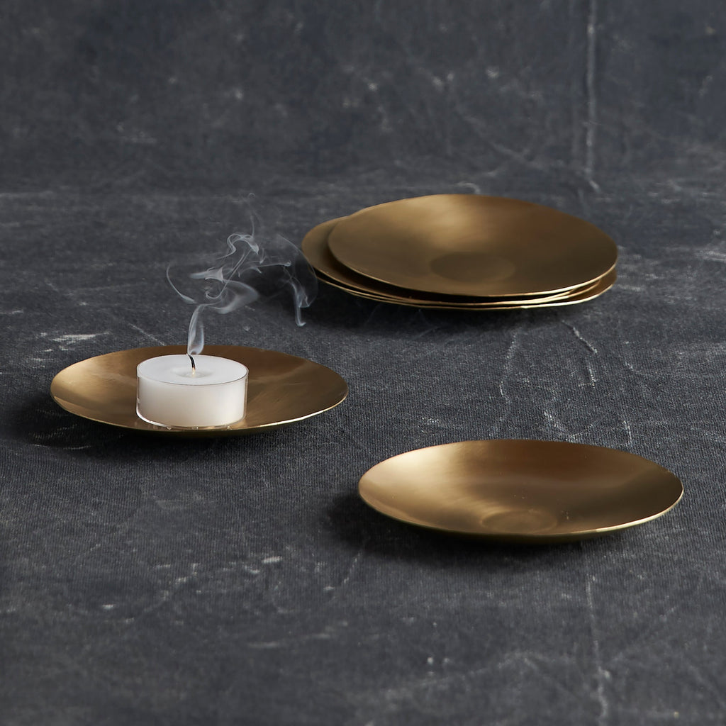 Artisan Brass Plates - Extra Small (Set of 6)