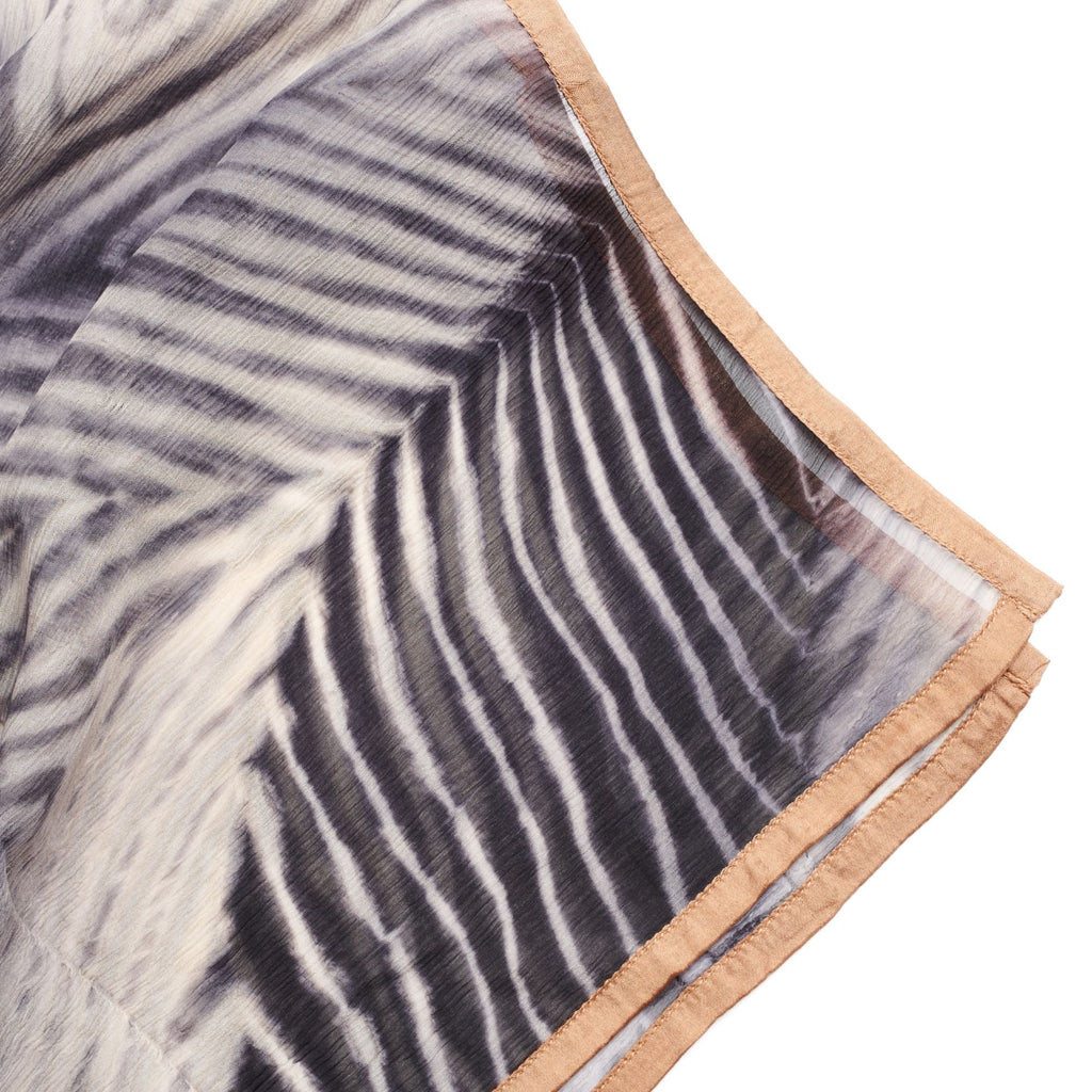 Samu Handcrafted Shibori Print Silk Chiffon Scarf