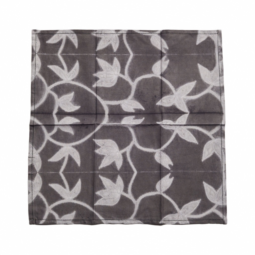 Folio Handcrafted Shibori Print Cotton Table Napkins (Set of 4 )
