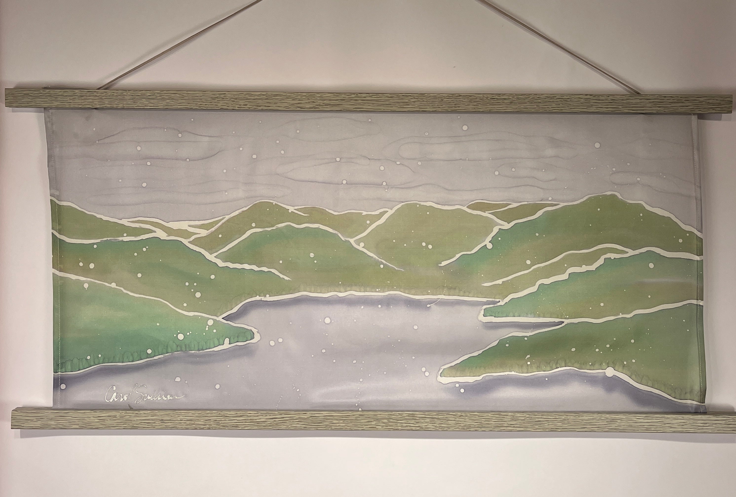 Painting on Silk - Winterscape
