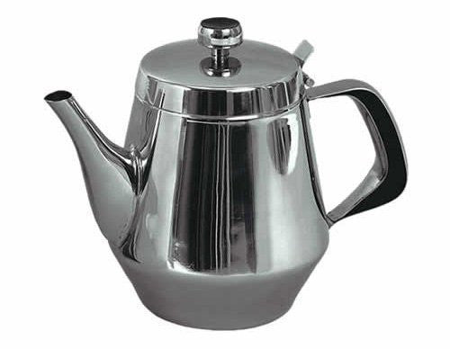 Stainless Steel Gooseneck Tea & Coffee Pot with Vented Hinged Lid