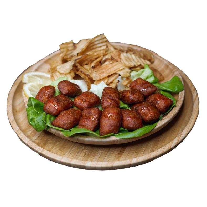 SET OF 6 BAMBOO PLATES - 10" Inch