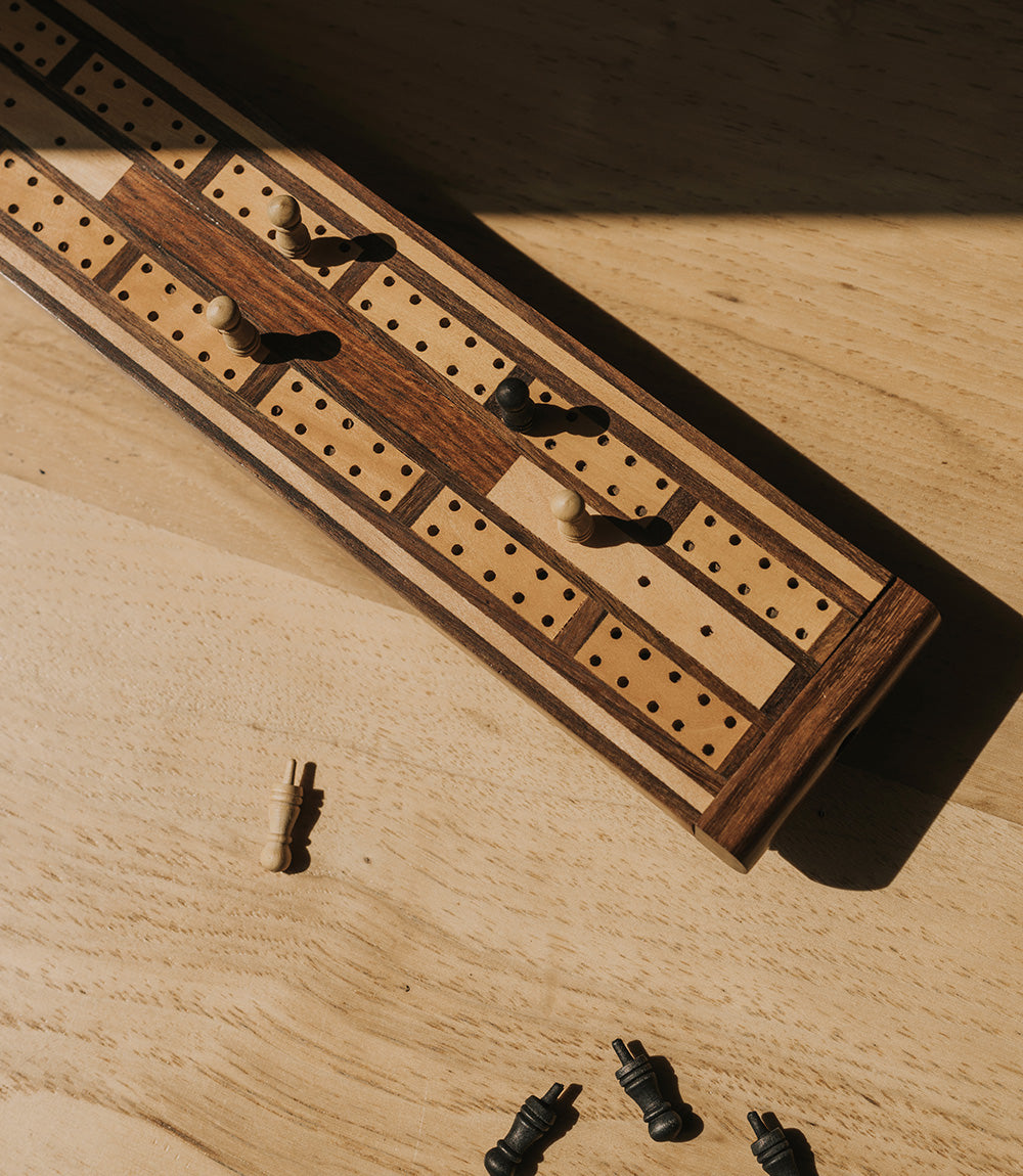Handmade Wood Cribbage Game