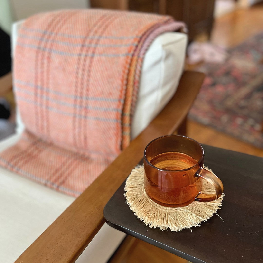 Raffia Fringe Coasters (Set of 4)