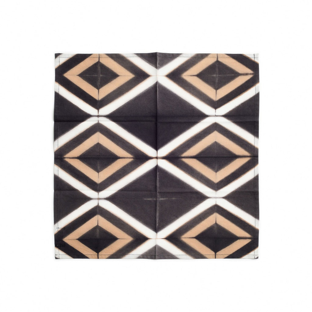 Tisa Handcrafted Shibori Print Cotton Table Napkin (Set of 4)