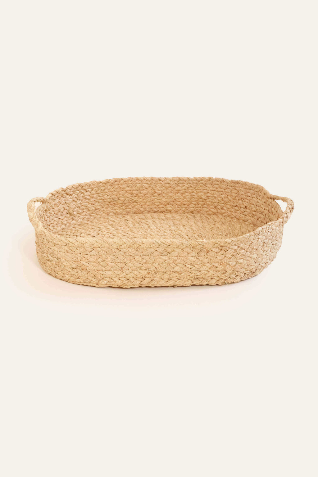 Nesting Braided Raffia Trays (Set of 3)