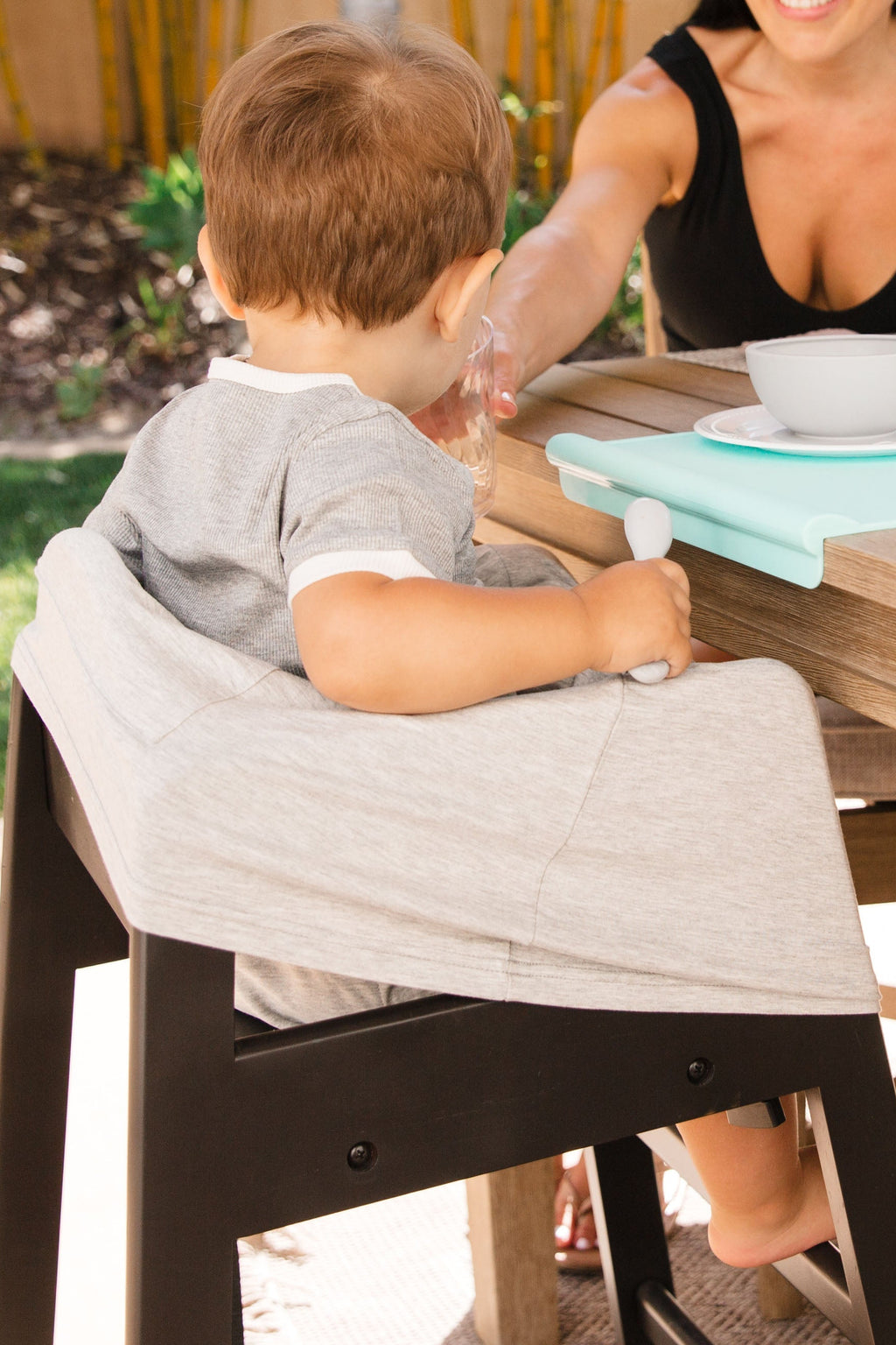Snuggle Shield® LUXE Protection™ Bamboo Multi-Use Antimicrobial Air Filtering Infant Cover Grey