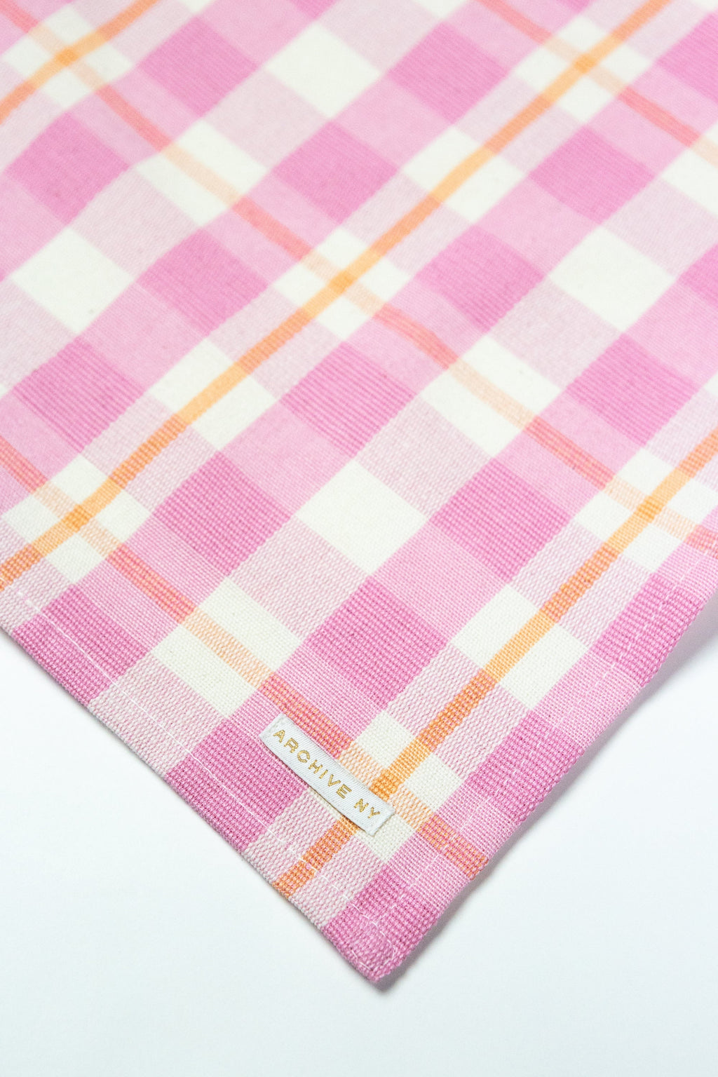 Archive NY Abigail Plaid Placemat - Bubblegum