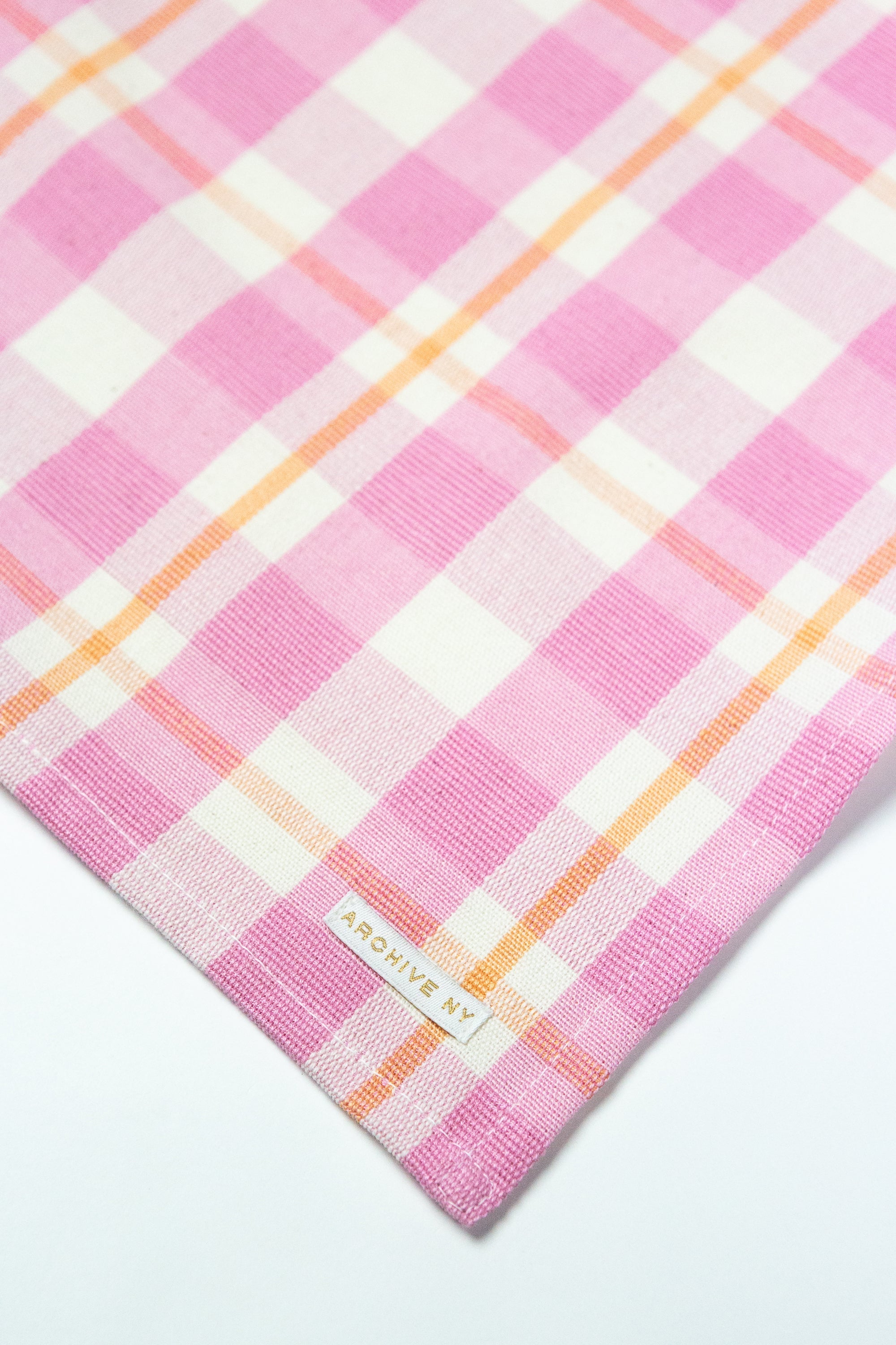 Archive NY Abigail Plaid Placemat - Bubblegum