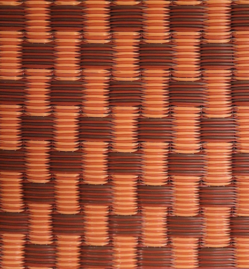 Basket Weave Brown Oxide Rug