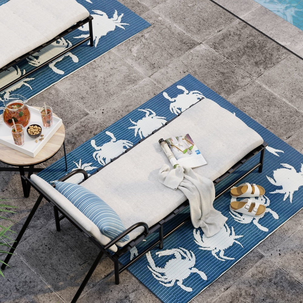 Crab Blue & Teal Rug