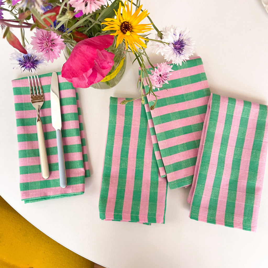 Archive NY Flora Stripe Napkins (Set of 4)