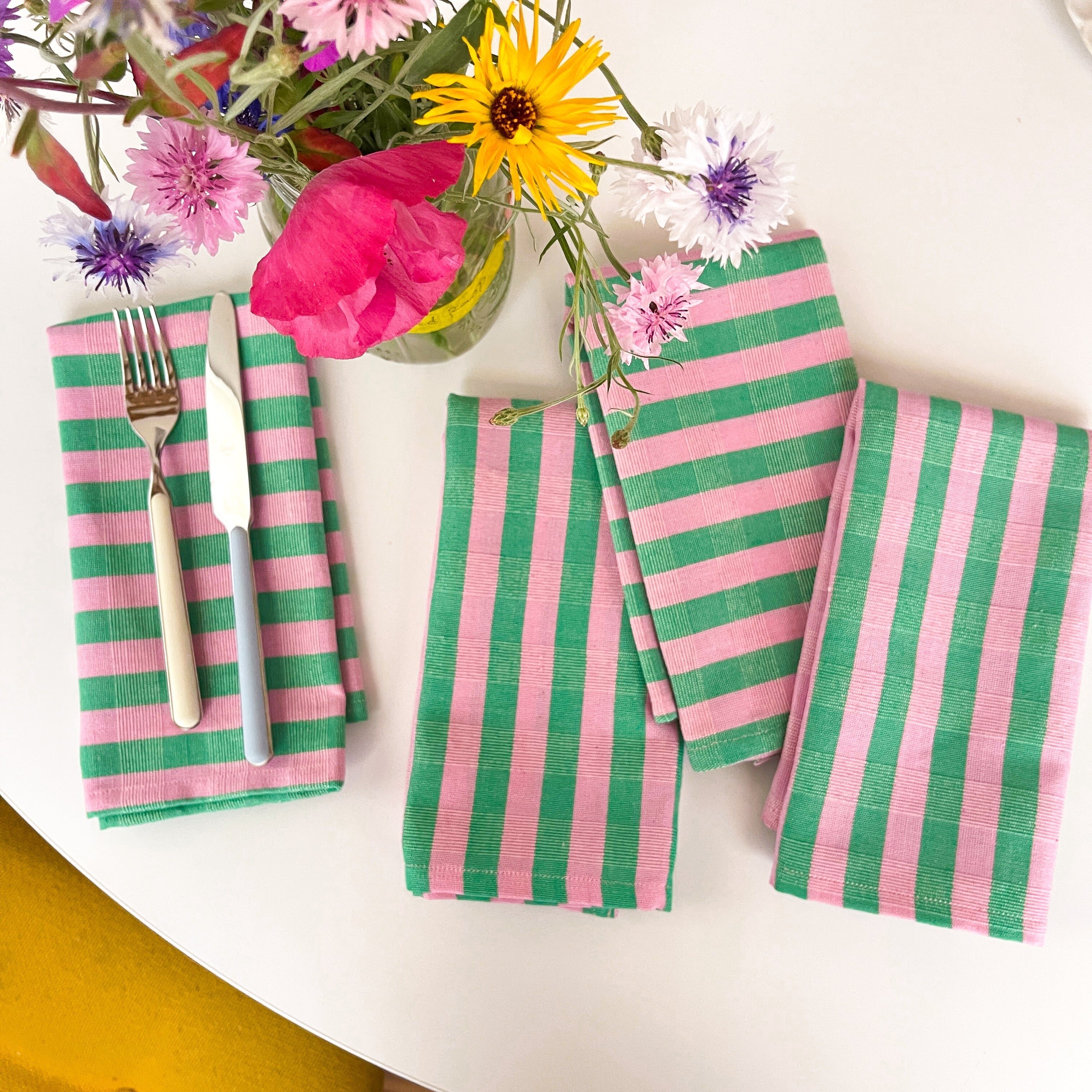 Archive NY Flora Stripe Napkins (Set of 4)
