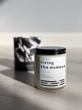 'Living the Moment' Candle - Lemon & Mint