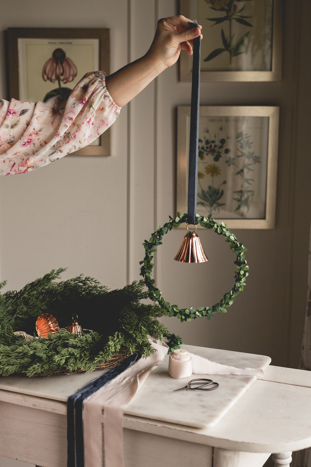 Copper Bell Ornaments (Set of 2 or 4)