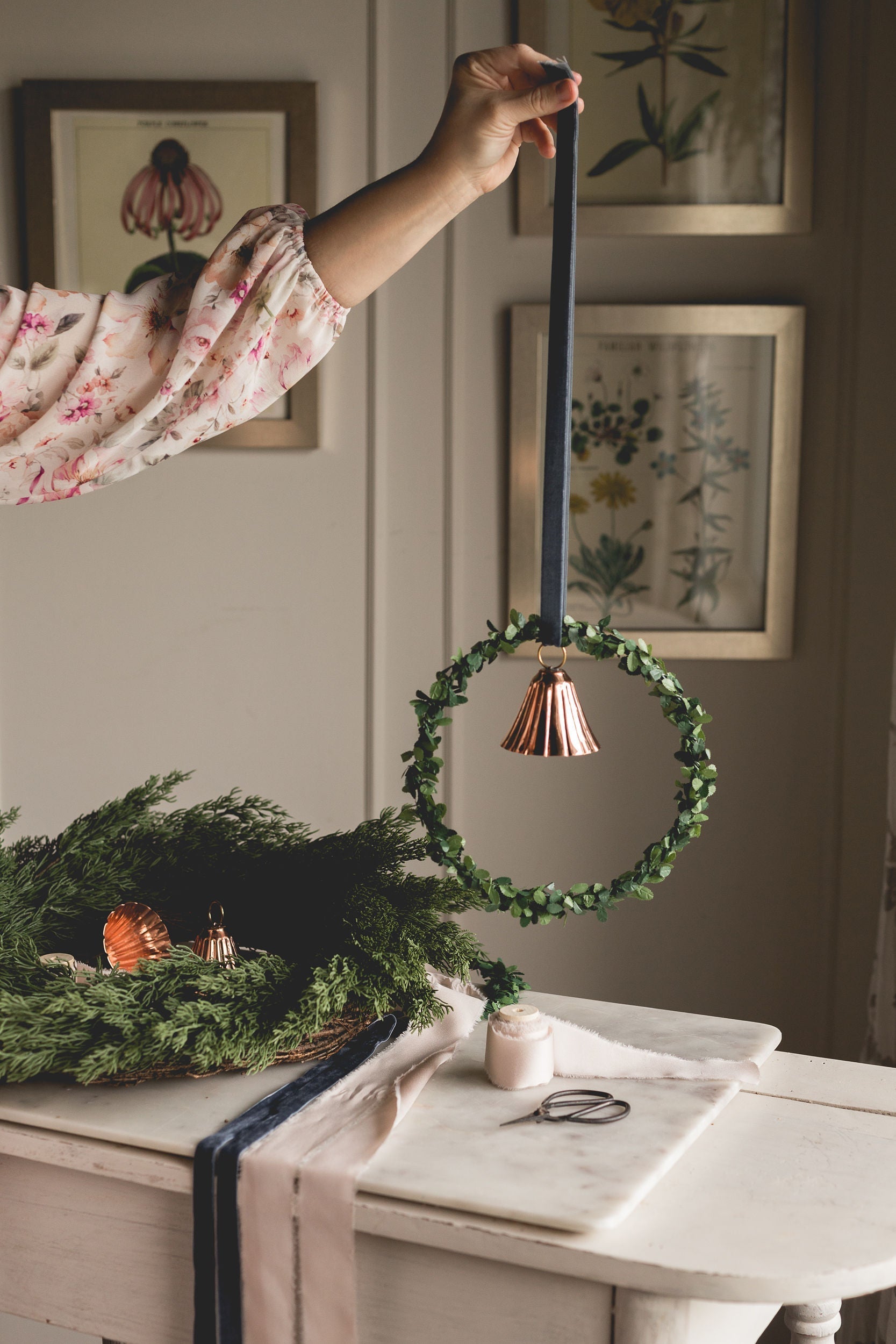 Copper Bell Ornaments (Set of 2 or 4)