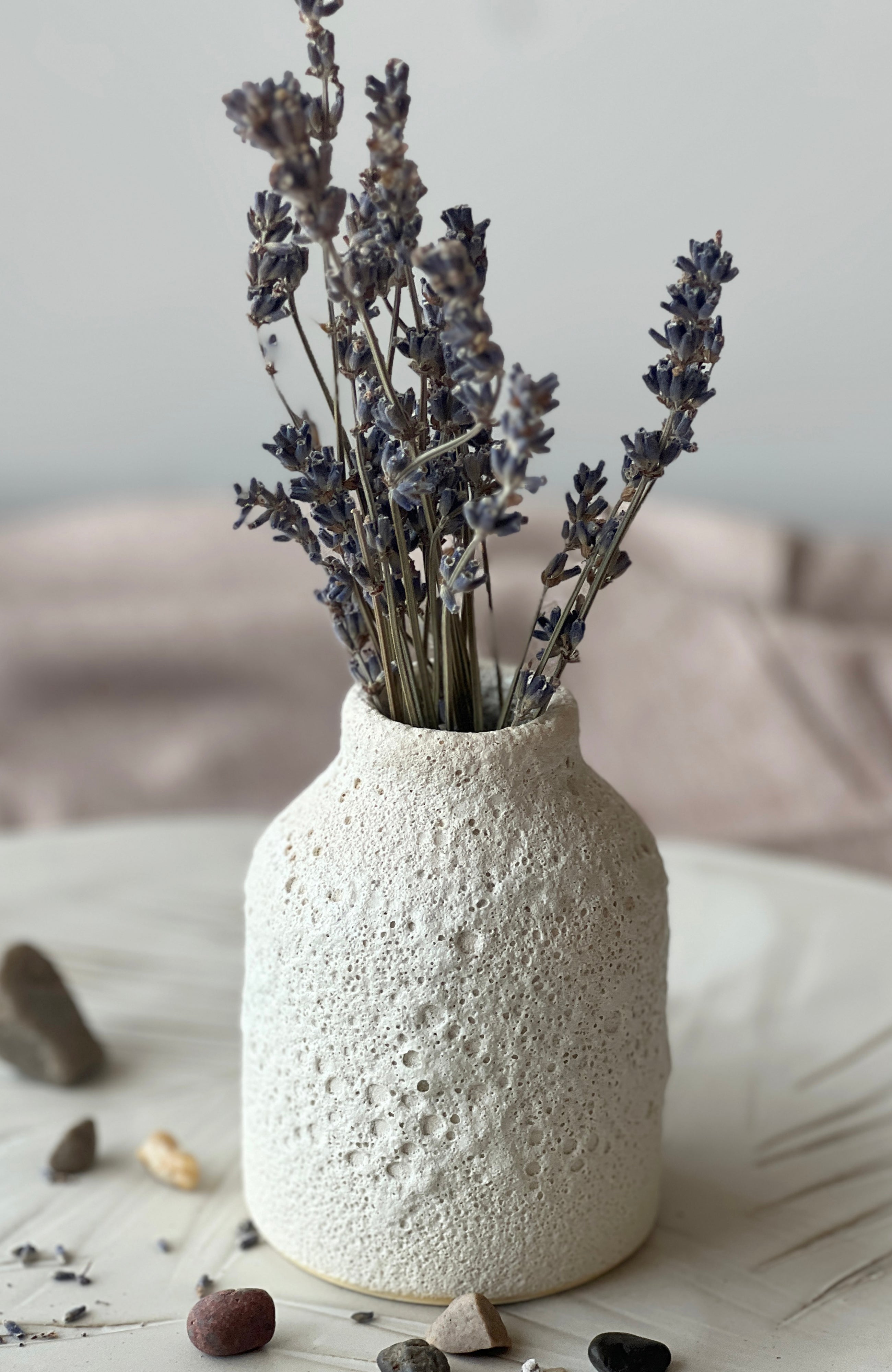 White Crater Vases