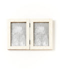 Artemis Double Handcrafted Bone Picture Frame (4x6)