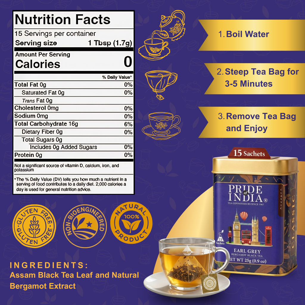 Earl Grey Bergamot Black Tea Bags