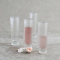 Pressed Clear Champagne Glasses (Set of 4)