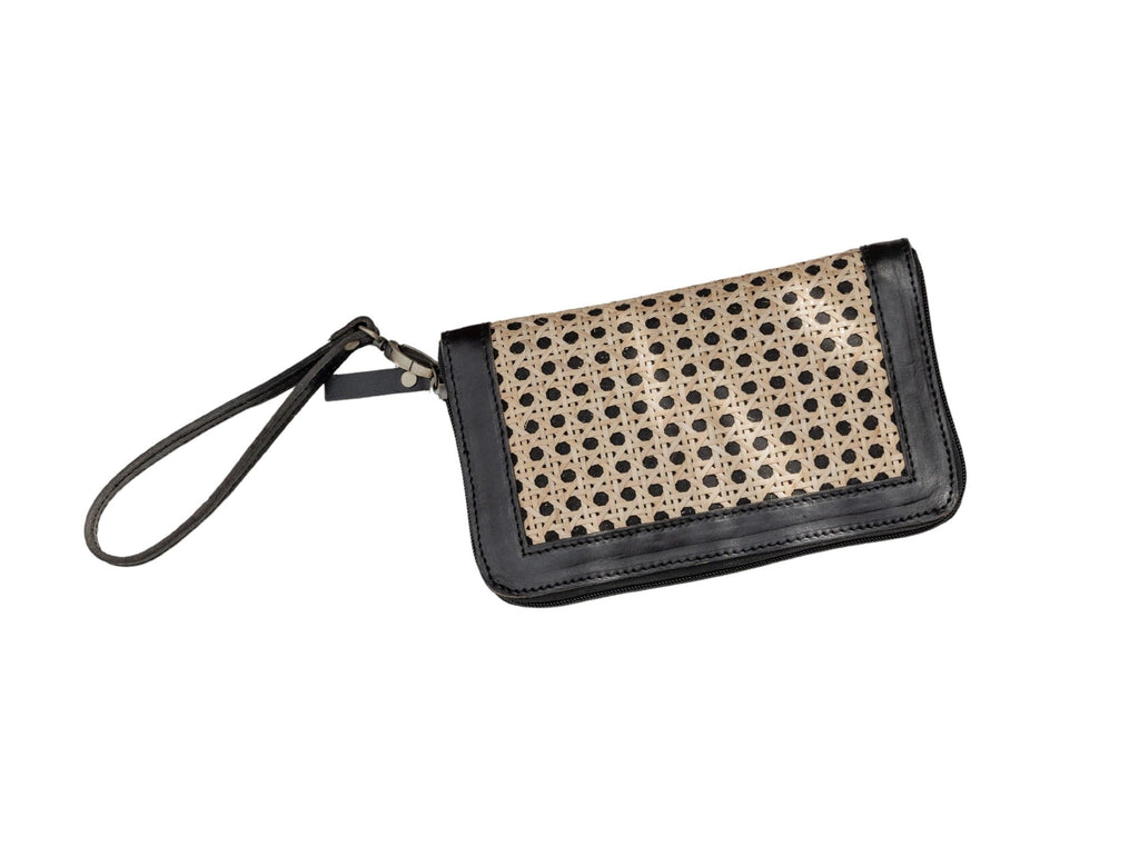 Raja Leather & Cane Wallet