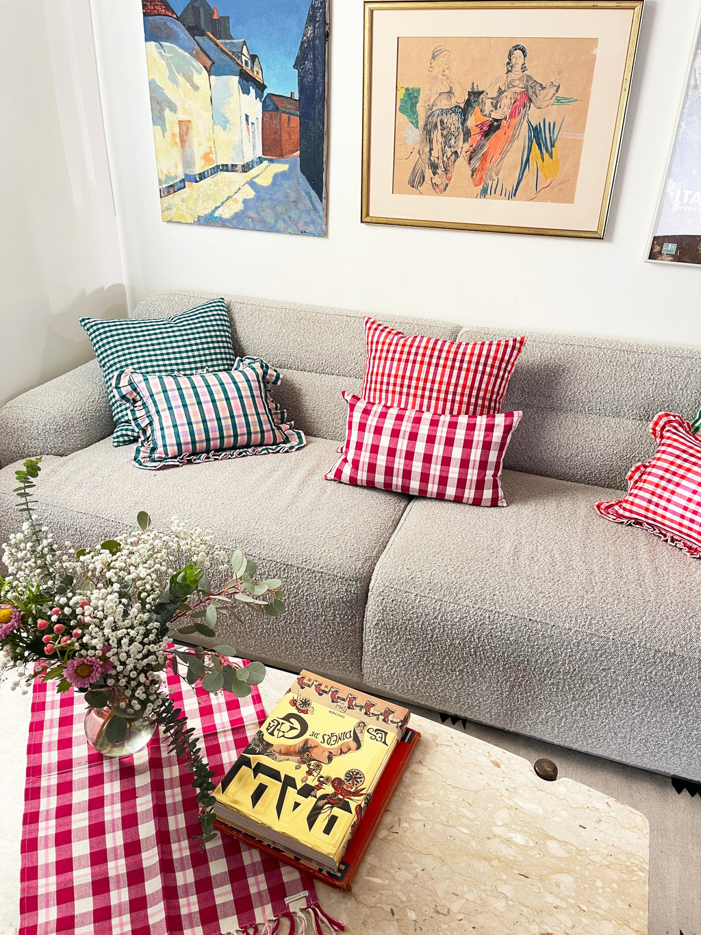Archive NY Abigail Plaid Lumbar Pillow