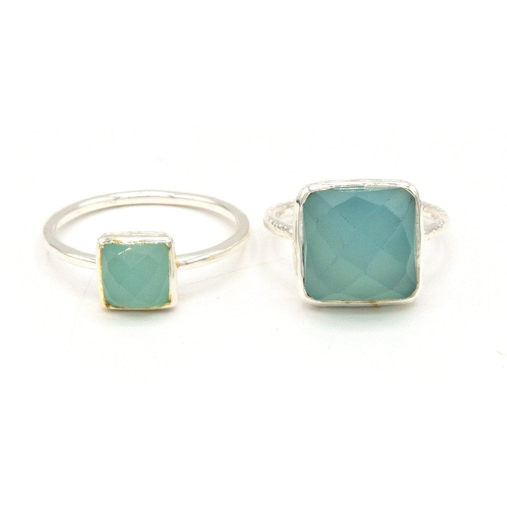 Sultry Sea Ring - Chalcedony