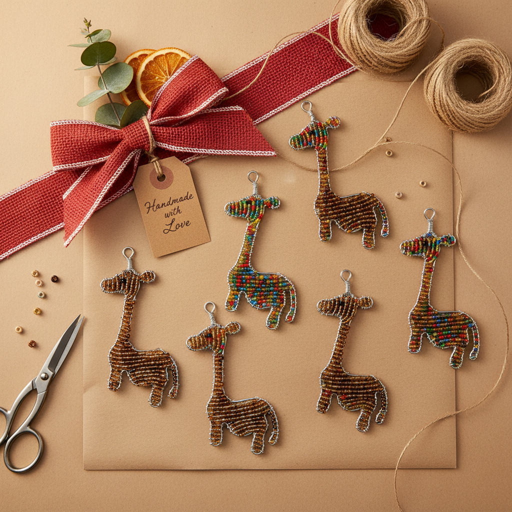 Giraffe Keyring (Set of 6)