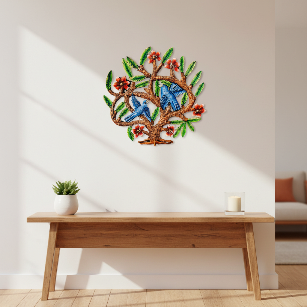 Painted Impasto Round