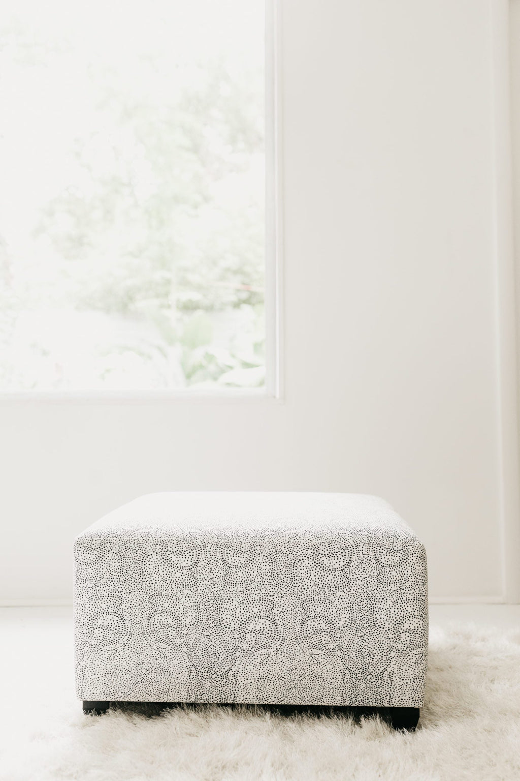 Palizada in Albatross Large Ottoman (25" x 27" x 15")
