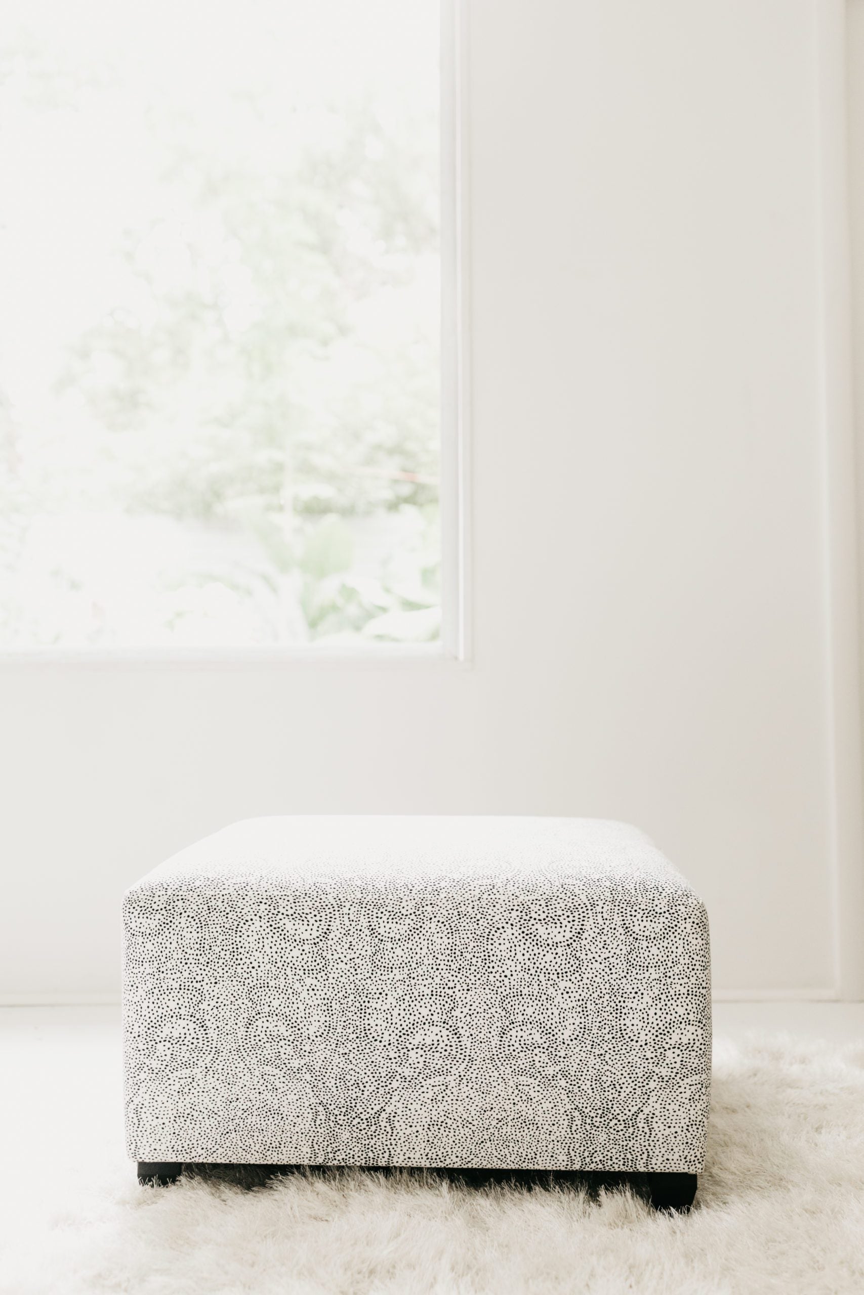 Palizada in Albatross Large Ottoman (25" x 27" x 15")