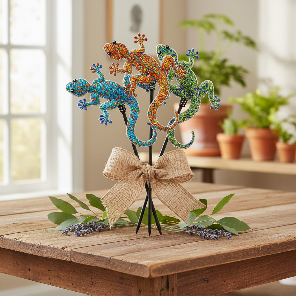 Gecko Garden Stake (Set of 3)