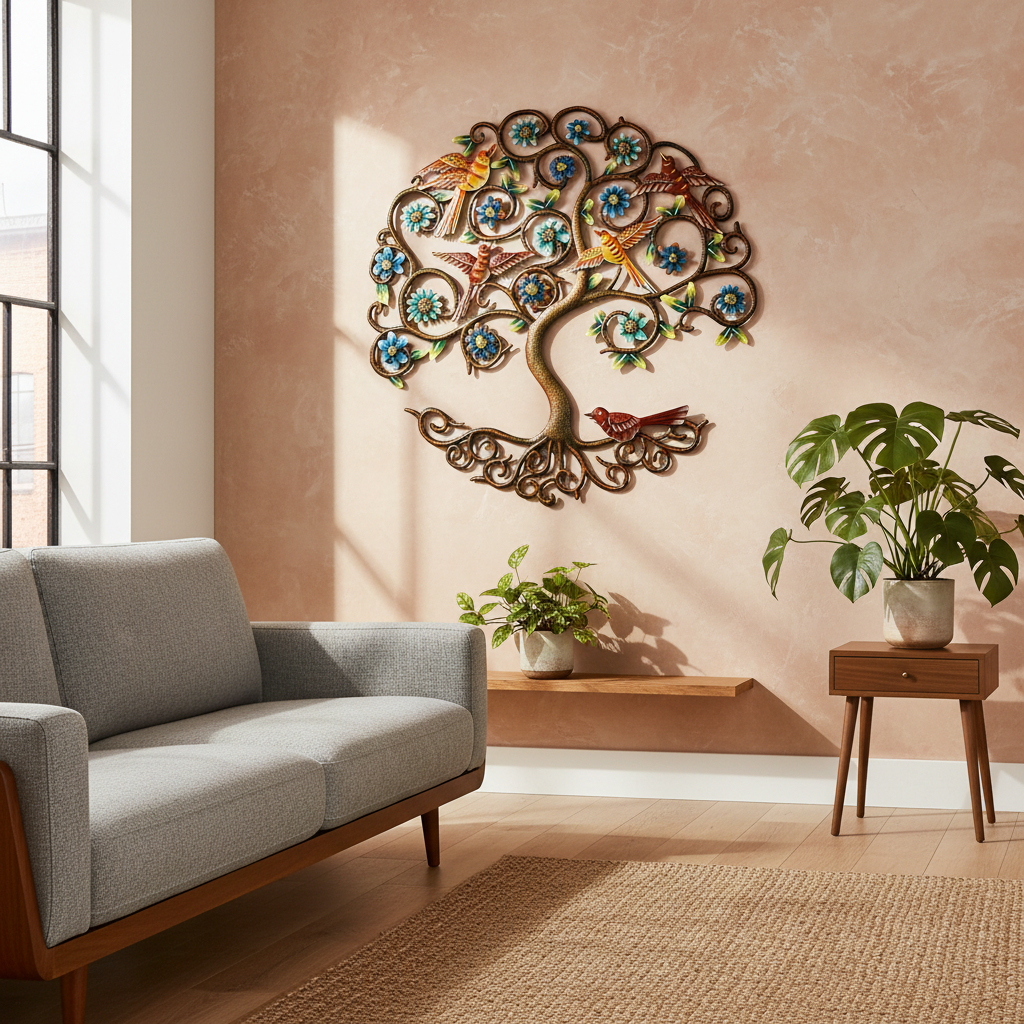 Painted 3D Beaming Tree of Life