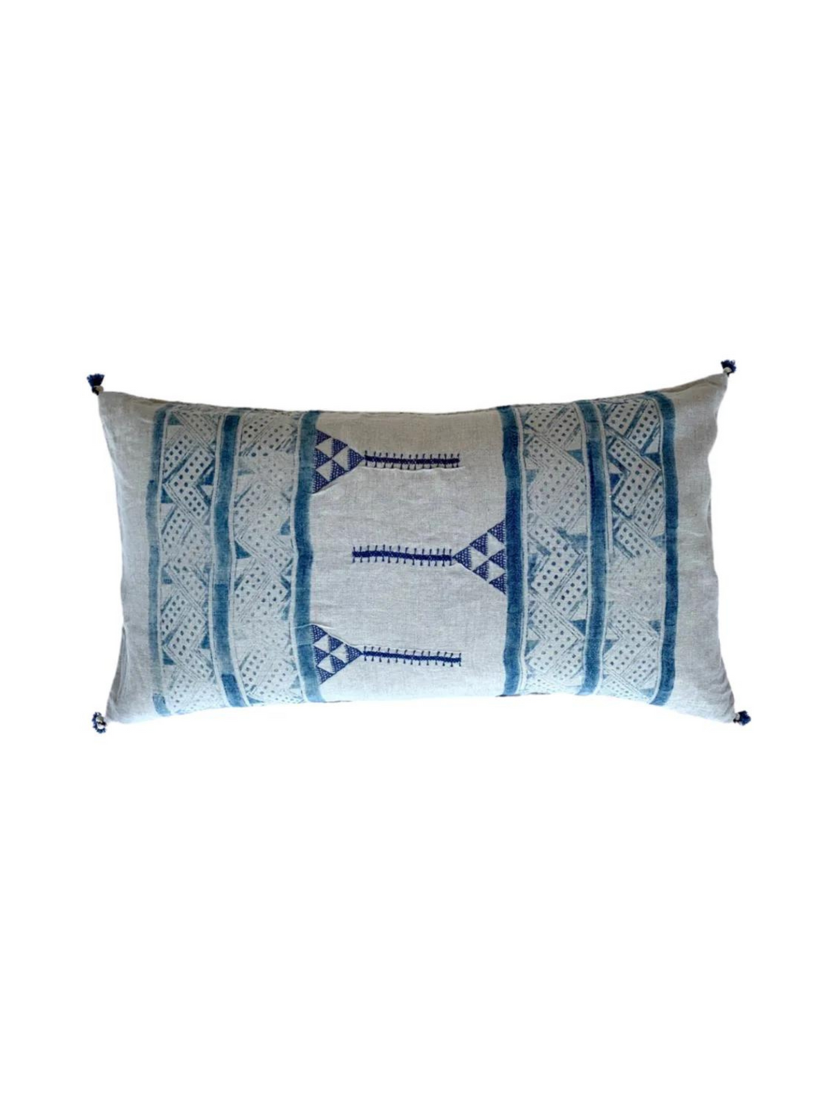 Mancala Indigo Lumbar Pillow