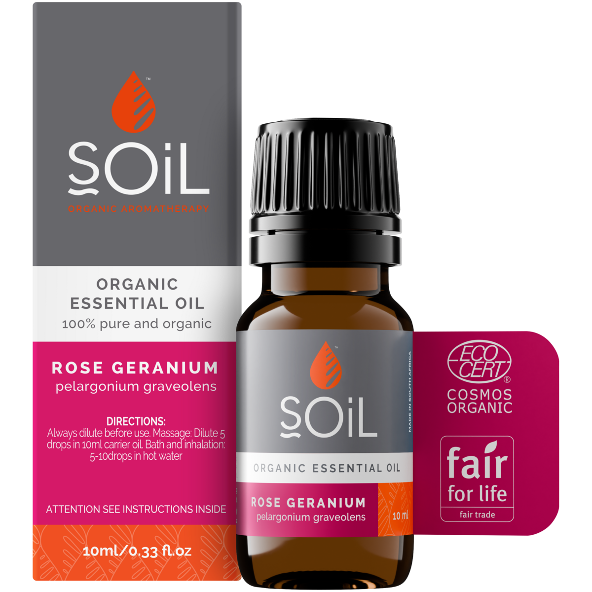 Organic Rose Geranium Essential Oil