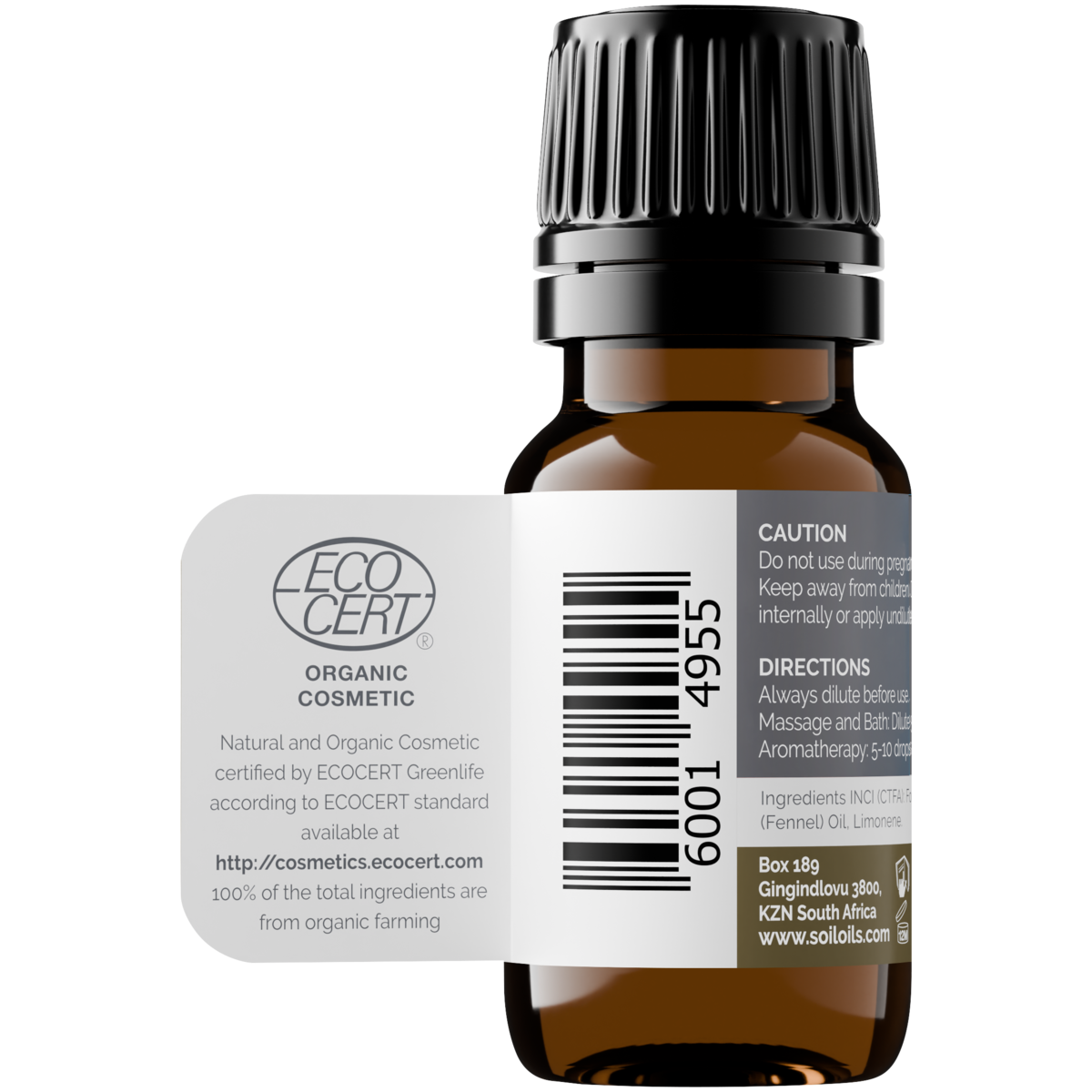 Organic Fennel Essential Oil (Foeniculum Vulgarus) 20ml