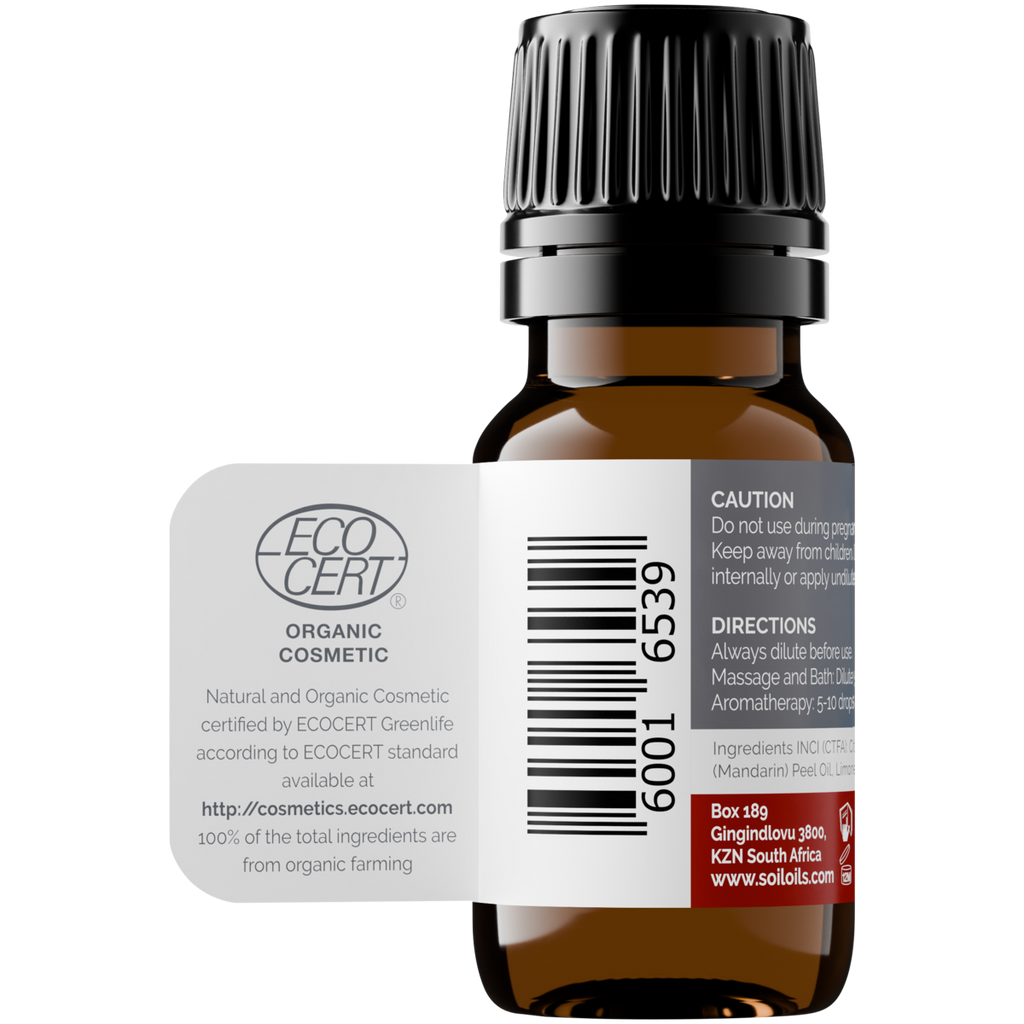 Organic Mandarin Essential Oil (Citrus Reticulata Blanco) 10ml