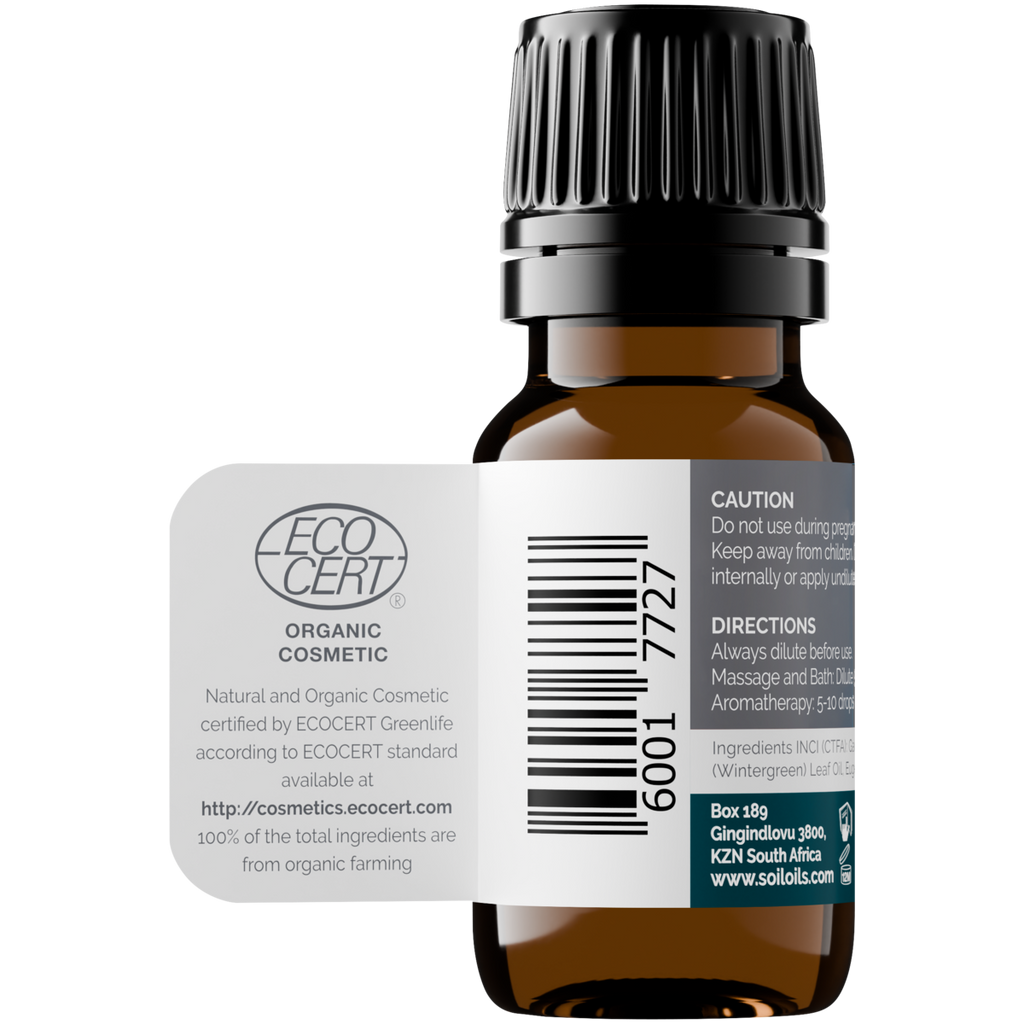 Organic Wintergreen Essential Oil (Gaulteria Procumbens) 20ml