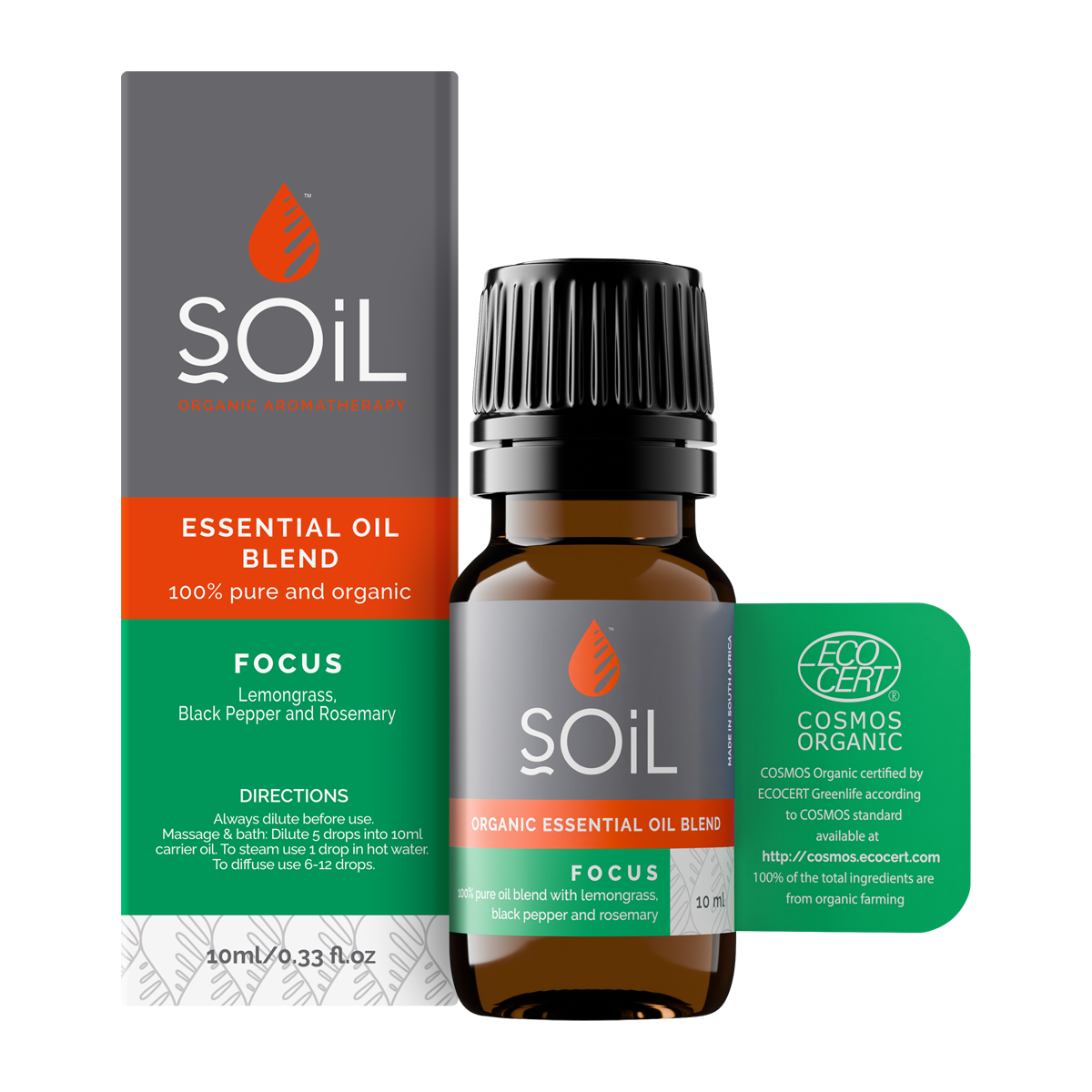 Organic Essential Oil Blend - Focus (10ml)