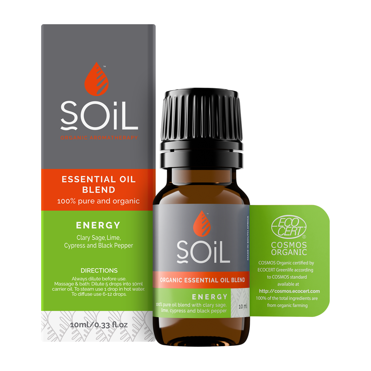 Organic Essential Oil Blend - Energy (10ml)